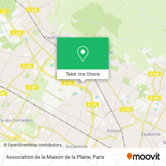 Mapa Association de la Maison de la Plaine