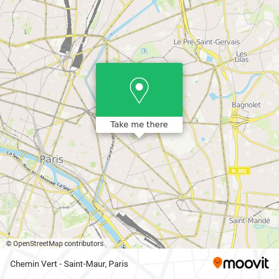 Chemin Vert - Saint-Maur map