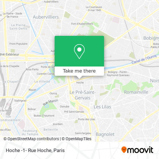 Mapa Hoche -1- Rue Hoche