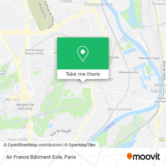Air France Bâtiment Eole map