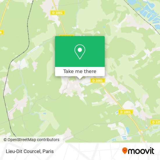 Mapa Lieu-Dit Courcel