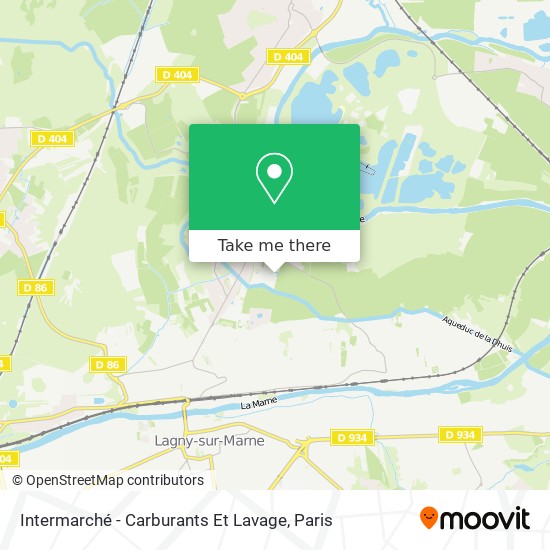 Mapa Intermarché - Carburants Et Lavage