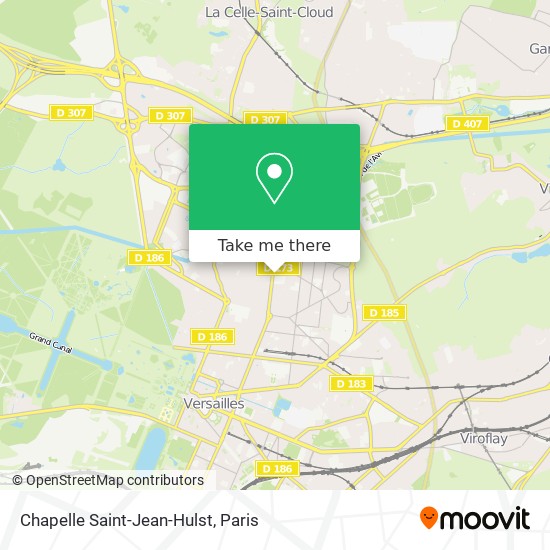Mapa Chapelle Saint-Jean-Hulst
