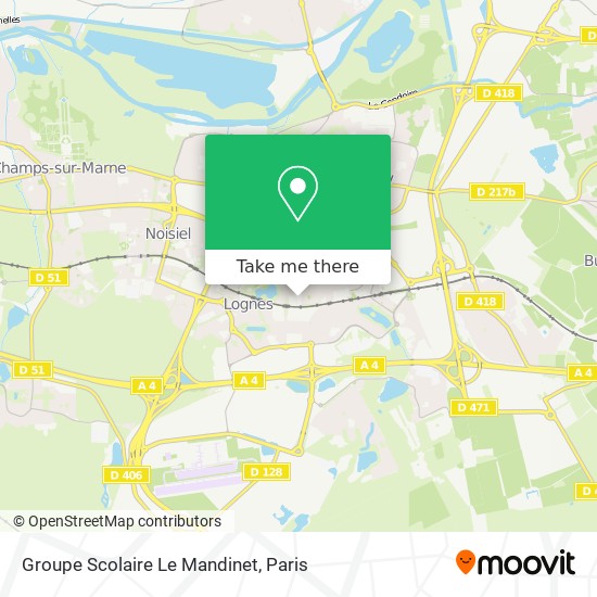 Mapa Groupe Scolaire Le Mandinet