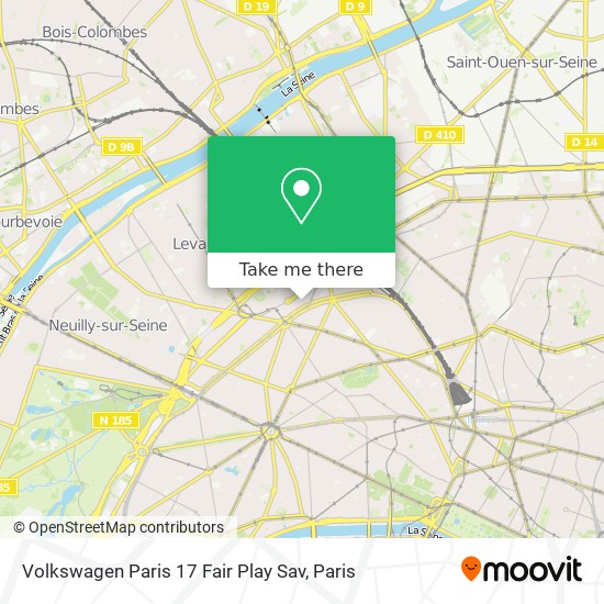 Volkswagen Paris 17 Fair Play Sav map