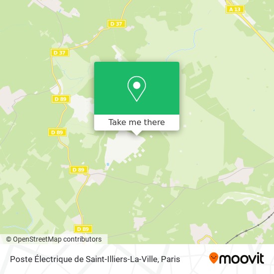 Mapa Poste Électrique de Saint-Illiers-La-Ville