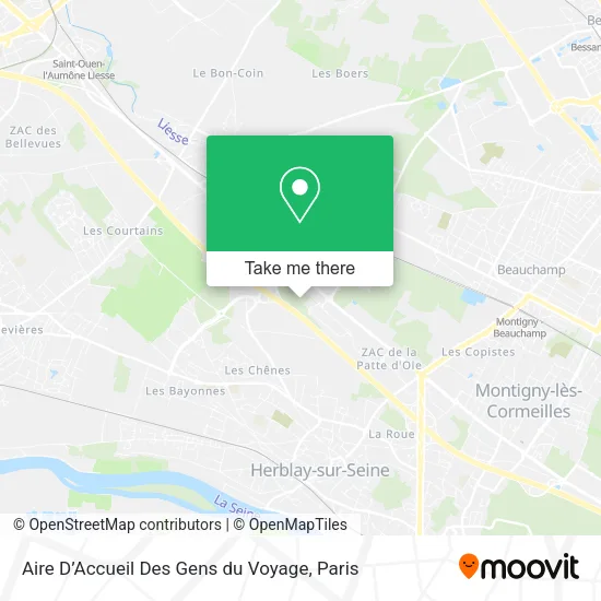Aire D’Accueil Des Gens du Voyage map