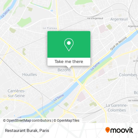 Restaurant Burak map