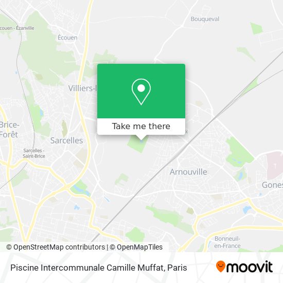 Mapa Piscine Intercommunale Camille Muffat