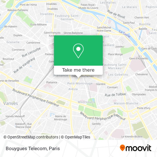 Mapa Bouygues Telecom