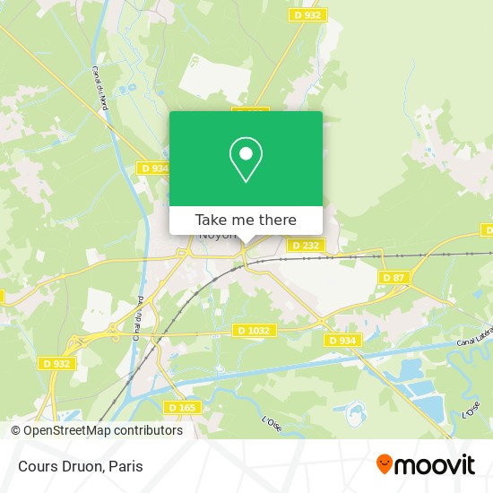 Mapa Cours Druon