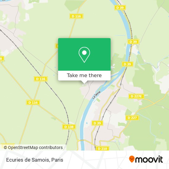 Ecuries de Samois map