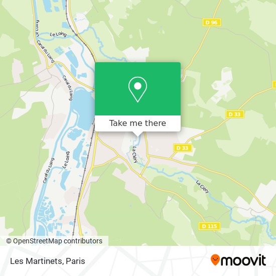 Mapa Les Martinets