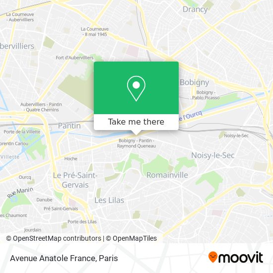 Mapa Avenue Anatole France