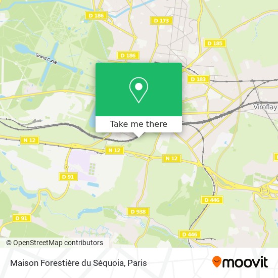 Mapa Maison Forestière du Séquoia