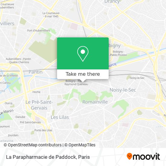 La Parapharmacie de Paddock map