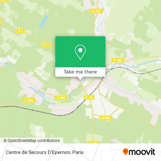 Mapa Centre de Secours D'Epernon