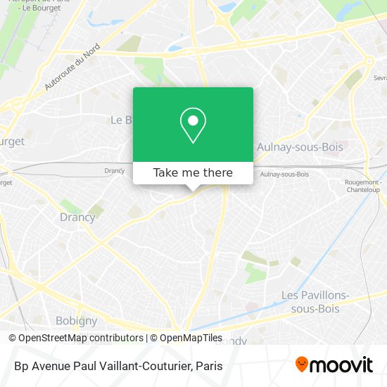 Mapa Bp Avenue Paul Vaillant-Couturier