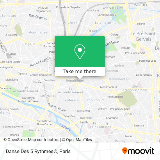 Danse Des 5 Rythmes® map