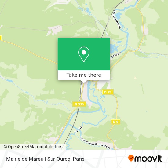 Mapa Mairie de Mareuil-Sur-Ourcq