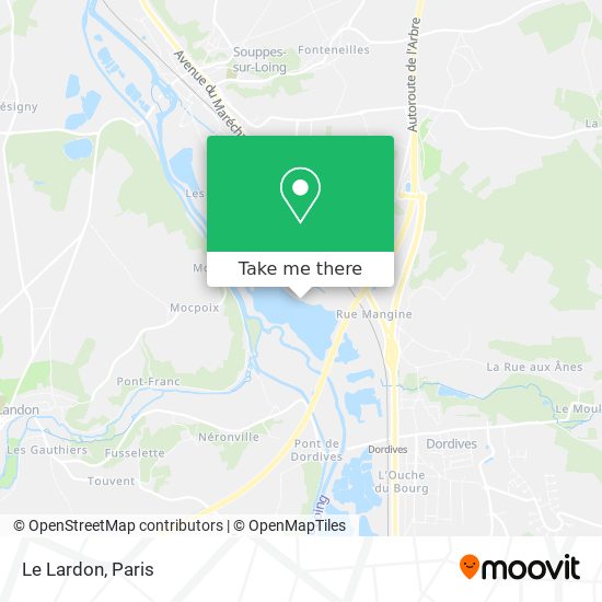 Mapa Le Lardon