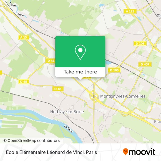 Mapa École Élémentaire Léonard de Vinci