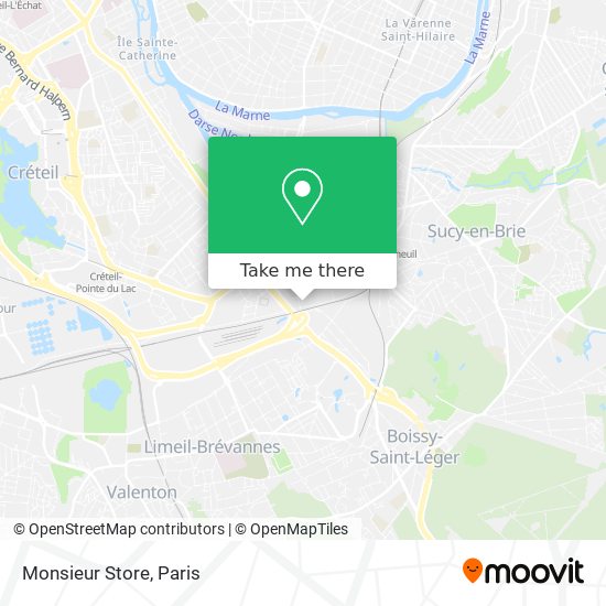Monsieur Store map