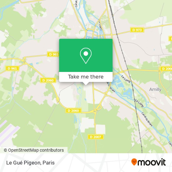 Mapa Le Gué Pigeon