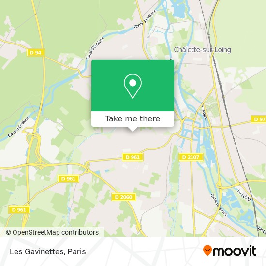 Les Gavinettes map