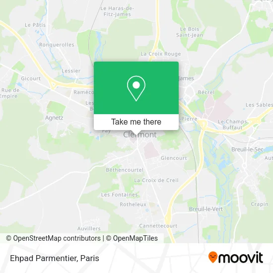 Ehpad Parmentier map