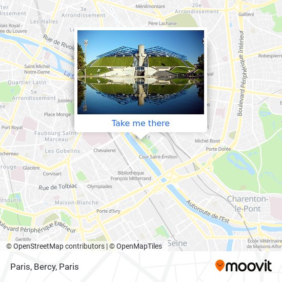 Paris, Bercy map