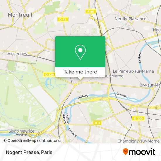 Mapa Nogent Presse