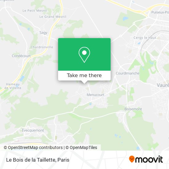 Le Bois de la Taillette map