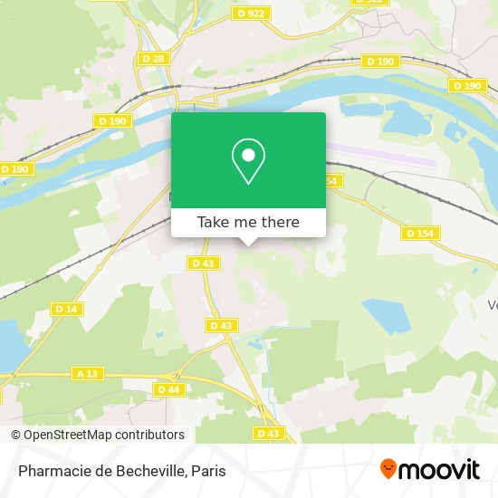 Pharmacie de Becheville map