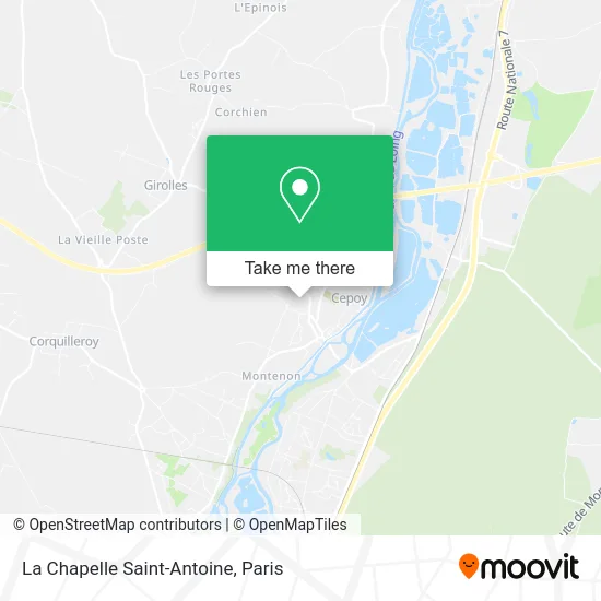La Chapelle Saint-Antoine map