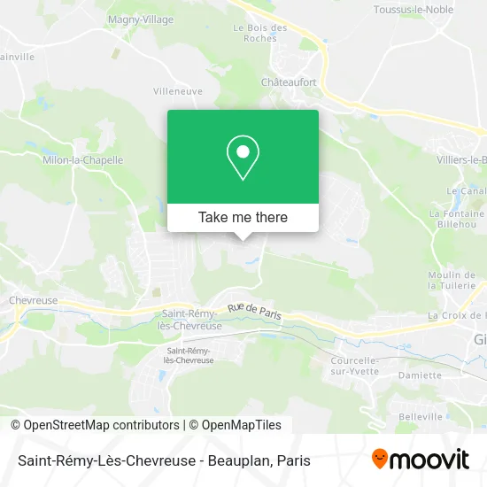 Saint-Rémy-Lès-Chevreuse - Beauplan map