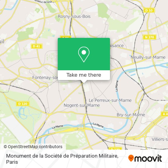 Mapa Monument de la Société de Préparation Militaire