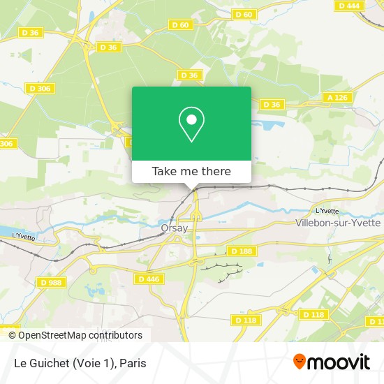 Mapa Le Guichet (Voie 1)