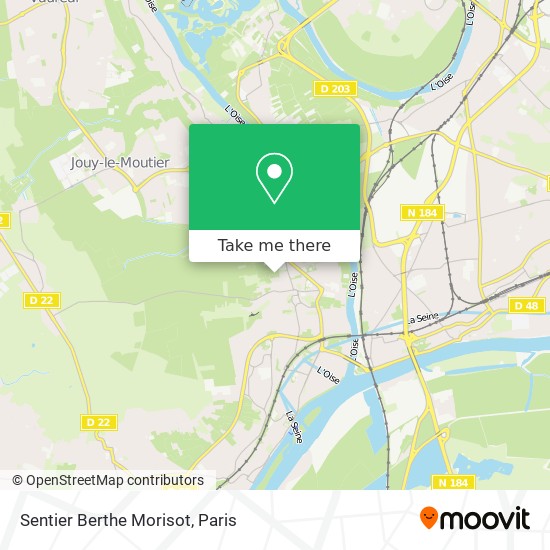 Sentier Berthe Morisot map