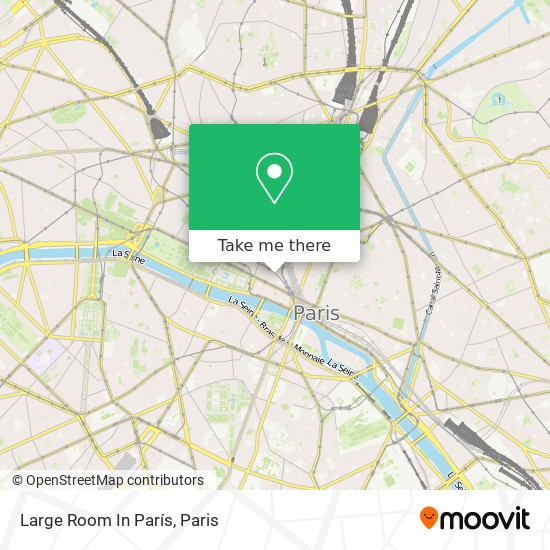 Large Room In París map