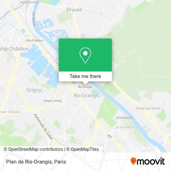 Plan de Ris-Orangis map