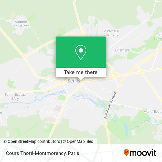 Mapa Cours Thoré-Montmorency