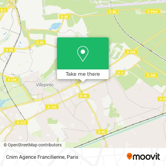 Mapa Cnim Agence Francilienne