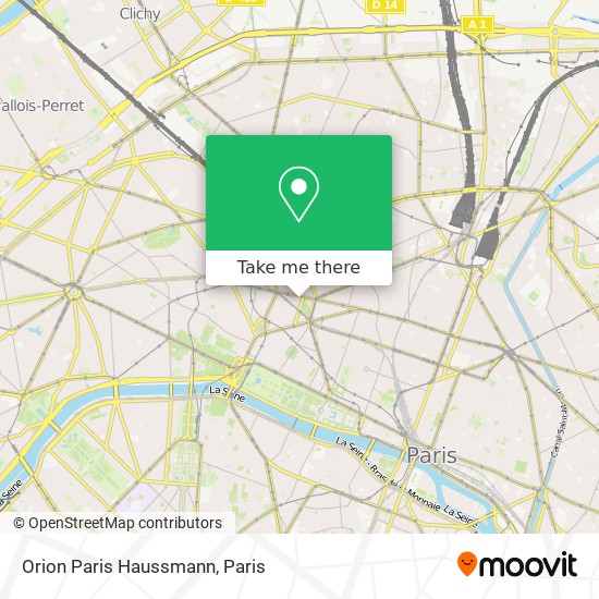 Mapa Orion Paris Haussmann