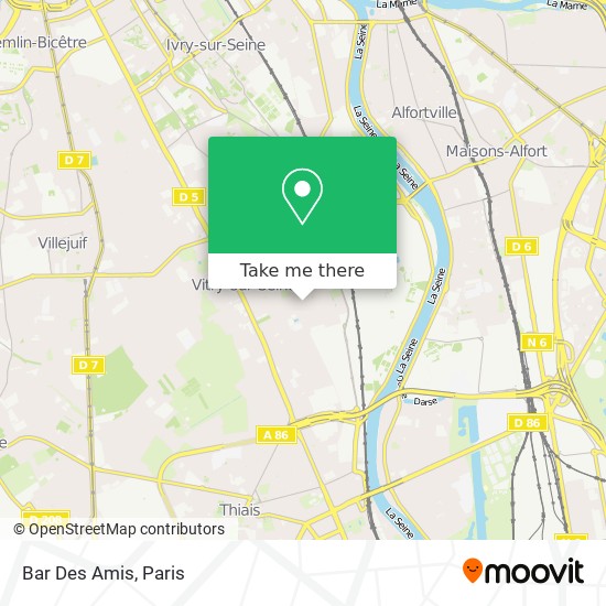 Bar Des Amis map