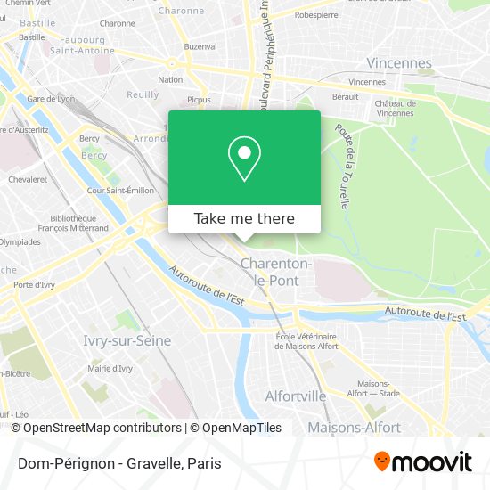 Dom-Pérignon - Gravelle map