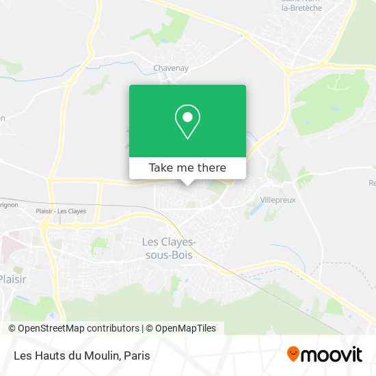 Mapa Les Hauts du Moulin