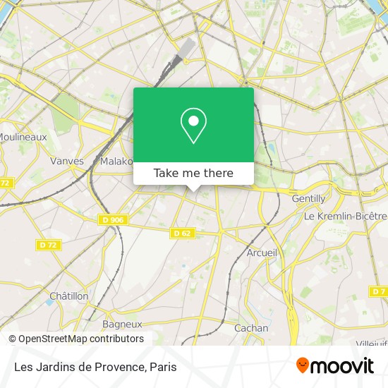 Mapa Les Jardins de Provence
