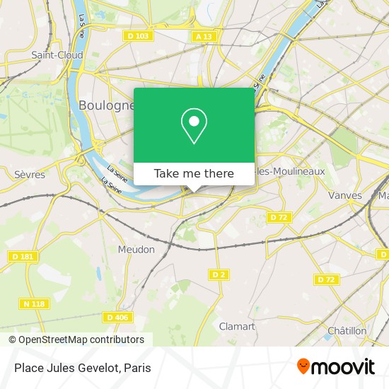 Mapa Place Jules Gevelot