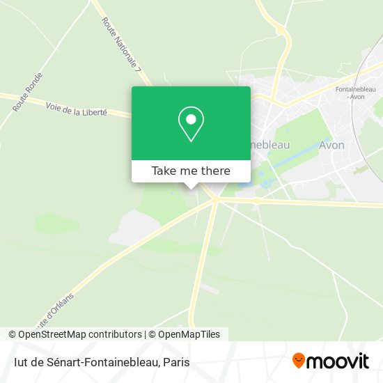 Mapa Iut de Sénart-Fontainebleau